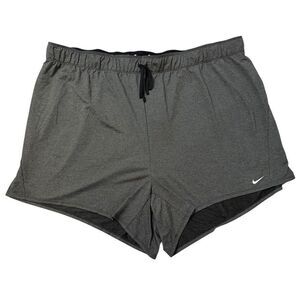 Nike Dri-Fit Women’s 3XL Dark Gray Running Training Shorts  Sport Adjustable